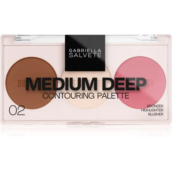 Gabriella Salvete Gabriella Salvete Contouring Palette paleta za konturiranje nijansa 02 Medium Deep 9 g