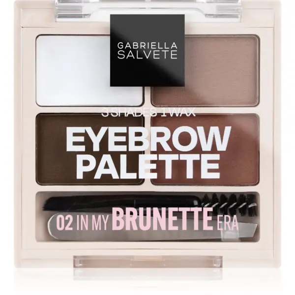 Gabriella Salvete Gabriella Salvete Eyebrow Palette set za savršene obrve nijansa 02 In My Brunette Era 5.2 g