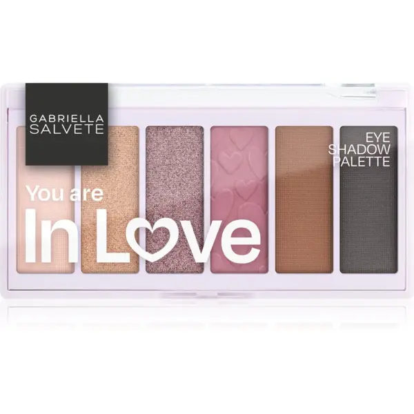 Gabriella Salvete Gabriella Salvete Eyeshadow 6 Shades Palette paleta sjenila za oči nijansa You are in Love 12 g