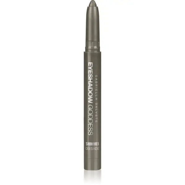 Gabriella Salvete Gabriella Salvete Eyeshadow Goddess kremasto sjenilo za oči u olovci nijansa Shimmer 09 Sage 1.3 g