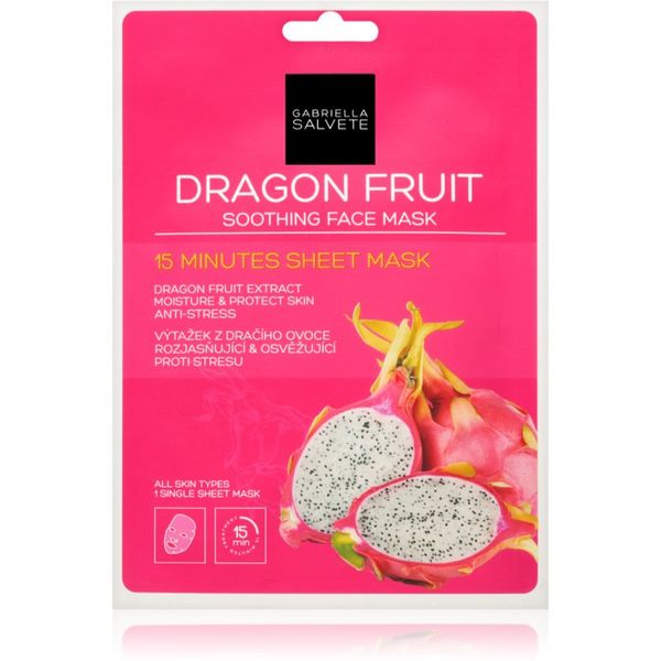 Gabriella Salvete Gabriella Salvete Face Mask Dragon Fruit umirujuća sheet maska 1 kom
