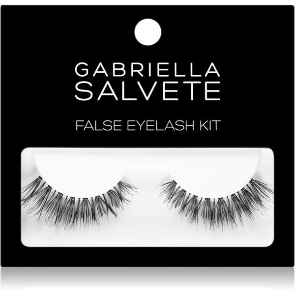 Gabriella Salvete Gabriella Salvete False Eyelash Kit umjetne trepavice s ljepilom i aplikatorom tip Basic Black