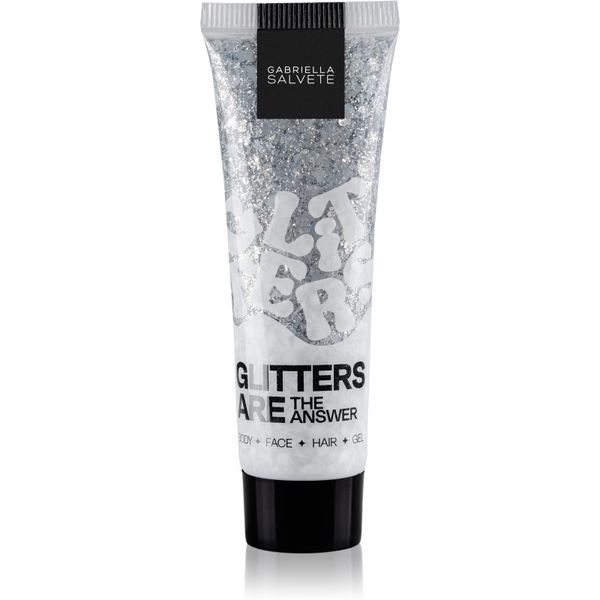 Gabriella Salvete Gabriella Salvete Festival Headliners Glitters Are The Answer šljokice za lice, tijelo i kosu nijansa Silver 30 ml