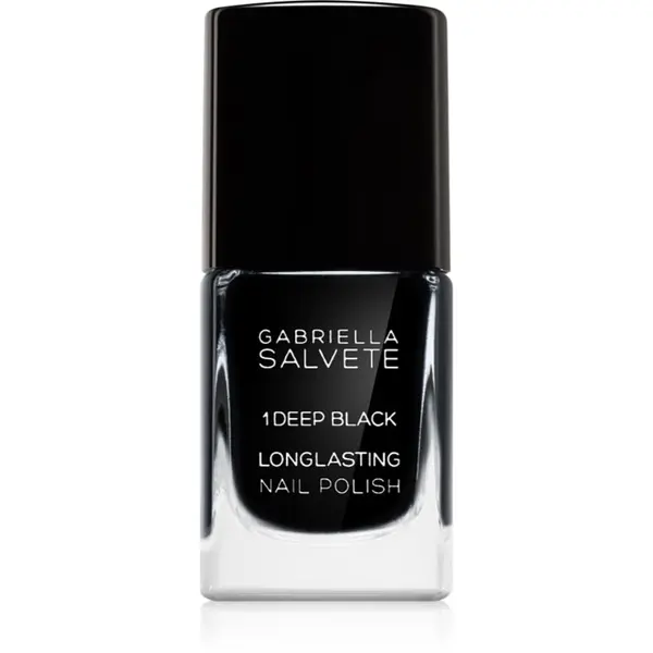Gabriella Salvete Gabriella Salvete Longlasting Enamel dugotrajni lak za nokte s visokim sjajem nijansa 01 Deep Black 11 ml