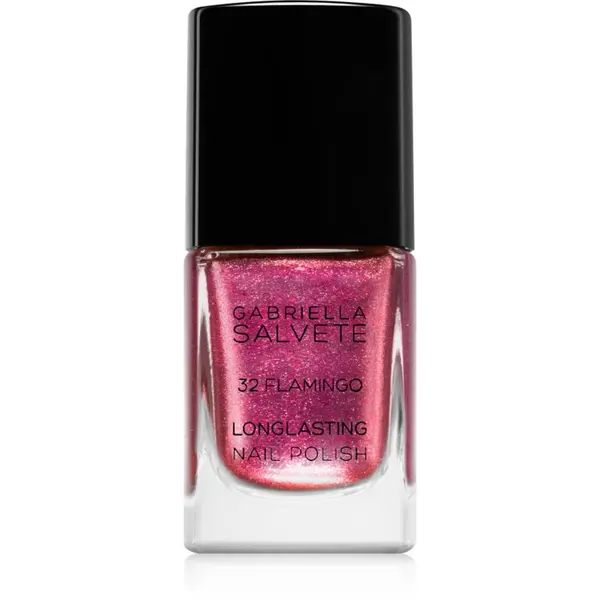 Gabriella Salvete Gabriella Salvete Longlasting Enamel dugotrajni lak za nokte sa šljokicama nijansa 32 Flamingo 11 ml