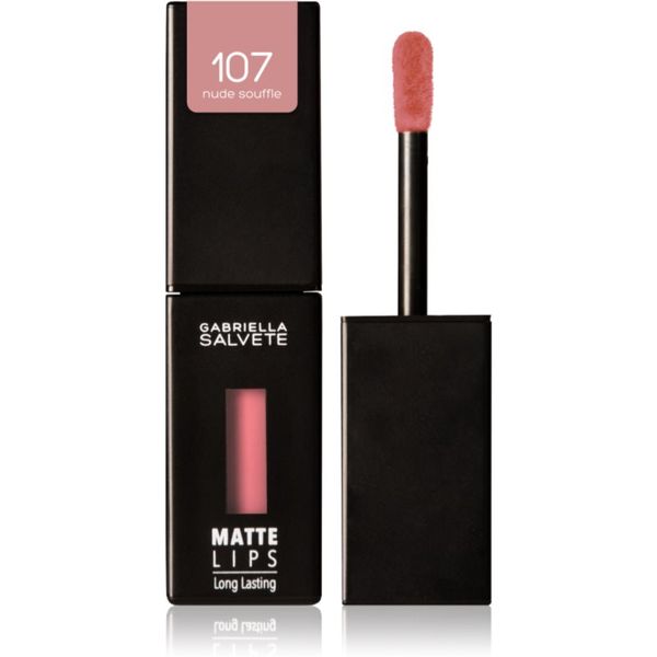 Gabriella Salvete Gabriella Salvete Matte Lips dugotrajni tekući ruž za usne s mat efektom nijansa 107 Nude Souffle 4,5 ml