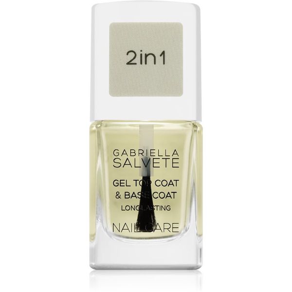 Gabriella Salvete Gabriella Salvete Nail Care Top & Base Coat bazni i nadlak za nokte s teksturom gela 11 ml
