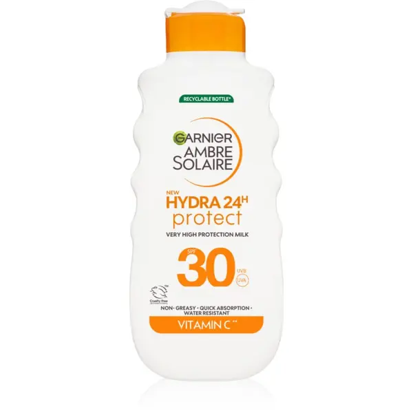 Garnier Garnier Ambre Solaire Hydra 24h zaštitno mlijeko za sunčanje s hidratantnim učinkom SPF 30 175 ml