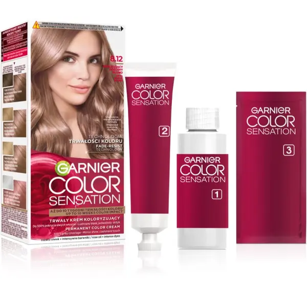 Garnier Garnier Color Sensation boja za kosu nijansa 8.12 Opal Mauve 1 kom