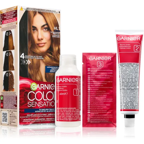 Garnier Garnier Color Sensation boja za kosu za posvjetljivanje kose nijansa HL1 Black Hair 1 kom