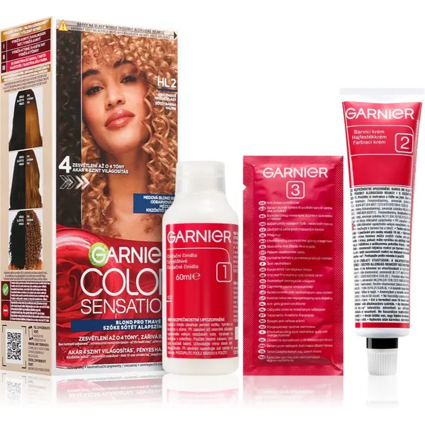 Garnier Garnier Color Sensation boja za kosu za posvjetljivanje kose nijansa HL2 Dark Brown Hair 1 kom