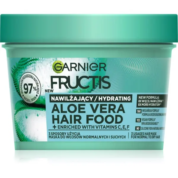 Garnier Garnier Fructis Aloe Vera Hair Food hidratantna maska za normalnu i suhu kosu 400 ml