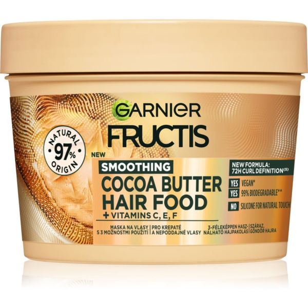 Garnier Garnier Fructis Cocoa Butter Hair Food hranjiva maska za kosu s kakaovim maslacem 390 ml
