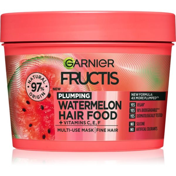 Garnier Garnier Fructis Watermelon Hair Food maska za nježnu i tanku kosu 390 ml