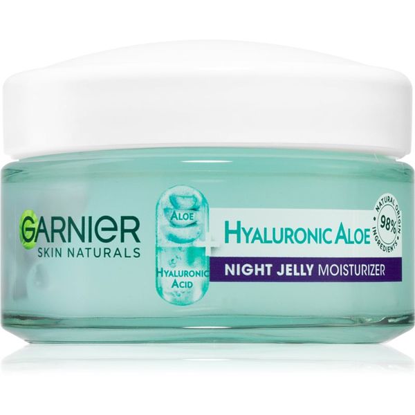 Garnier Garnier Hyaluronic Aloe Jelly noćna gel krema za hidrataciju i zaglađivanje lica 50 ml