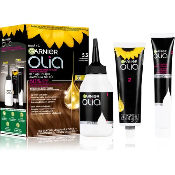 Garnier Garnier Olia Big Kit trajna boja za kosu nijansa 5.3 Golden Brown 1 kom