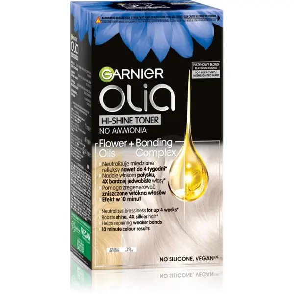 Garnier Garnier Olia Hi-Shine Toner toner u boji za kosu nijansa 10.01 Platinum Blond 1 kom
