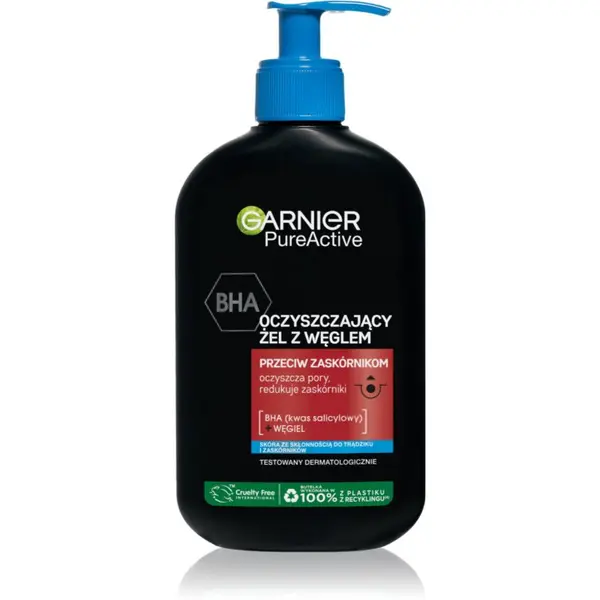 Garnier Garnier Pure Active Charcoal gel za čišćenje lica s aktivnim ugljenom 250 ml