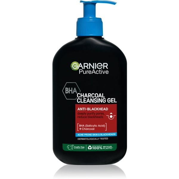 Garnier Garnier Pure Active Charcoal gel za čišćenje protiv mitesera 250 ml