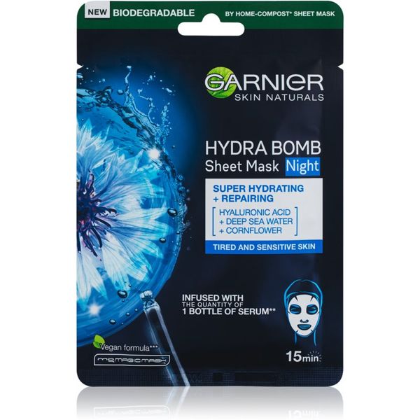 Garnier Garnier Skin Naturals Hydra Bomb hranjiva sheet maska za noć 28 g
