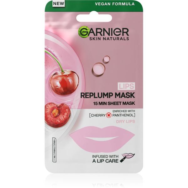 Garnier Garnier Skin Naturals Lips Replump Mask maska za popunjavanje za usne 5 g