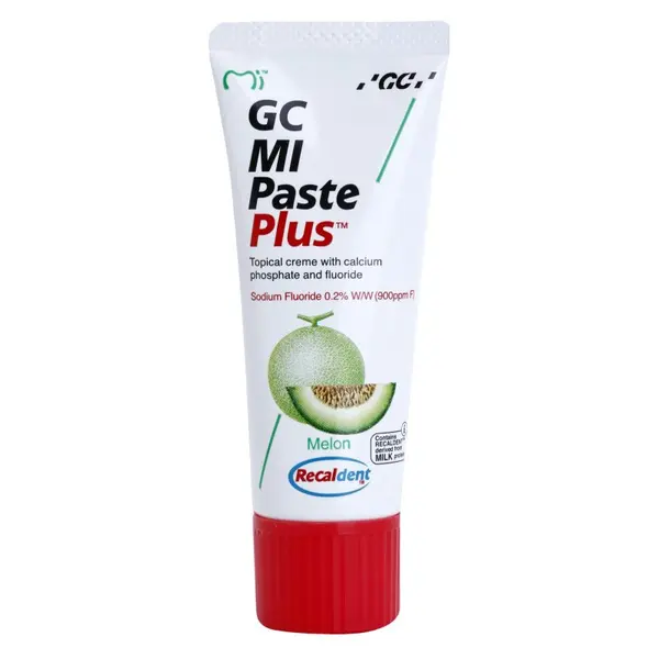 GC GC MI Paste Plus remineralizirajuća zaštitna krema za osjetljive zube s fluoridem okus Melon 35 ml