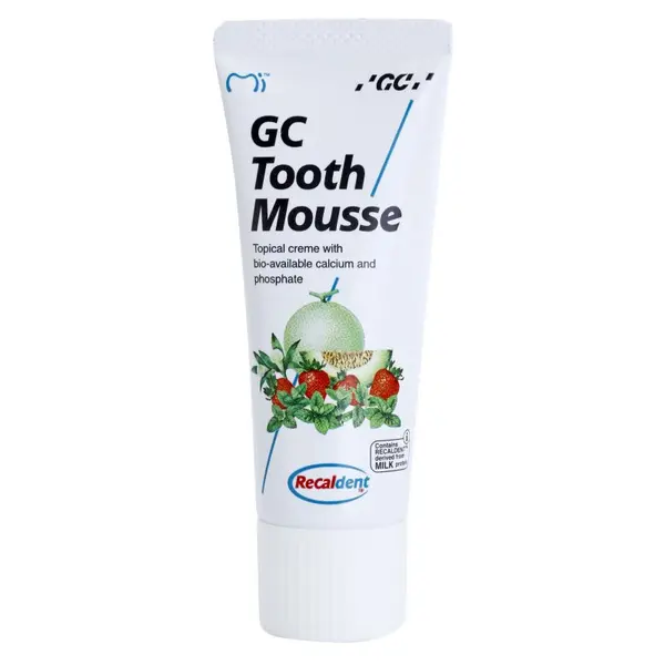 GC GC Tooth Mousse remineralizirajuća zaštitna krema za osjetljive zube bez fluorida okus Melon 35 ml