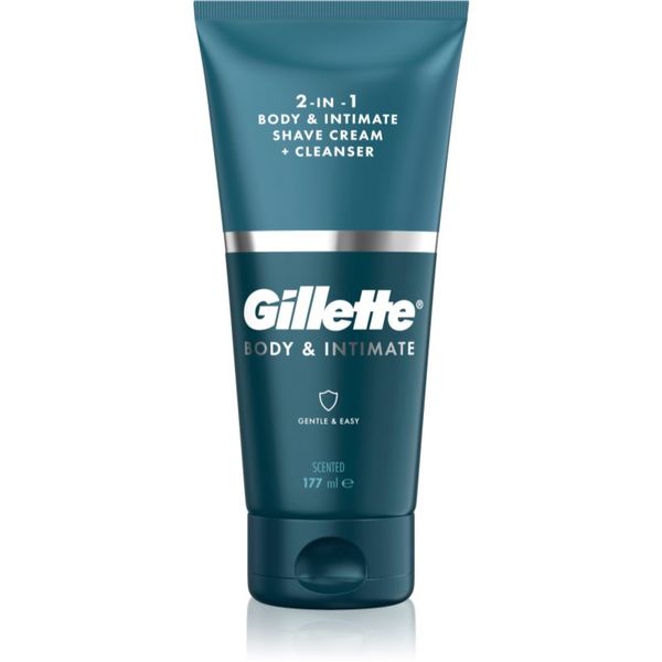 Gillette Gillette Body&Intimate 2in1 Shave Cream krema za brijanje za muškarce 150 ml