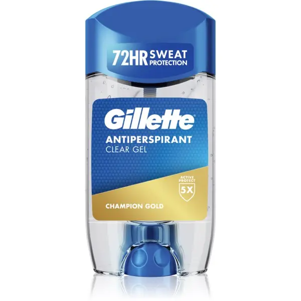Gillette Gillette Champion Gold Antiperspirant Clear Gel gel antiperspirant za muškarce 70 ml