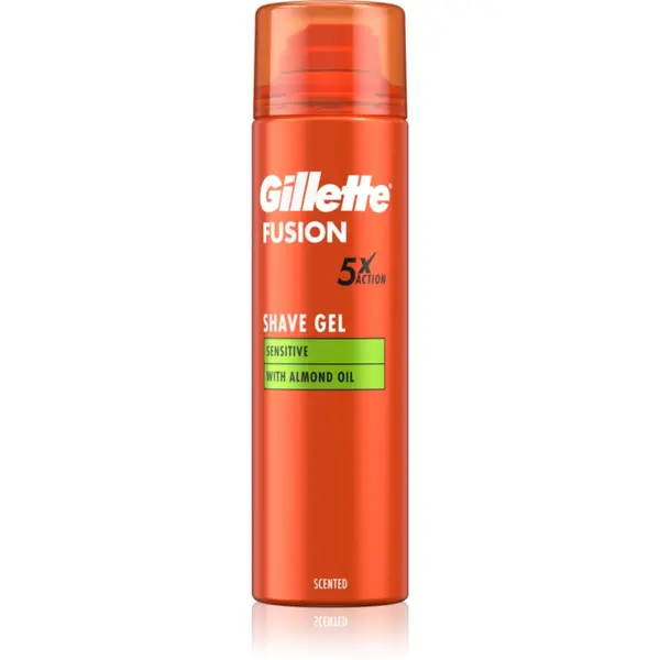 Gillette Gillette Fusion5 Sensitive gel za brijanje za osjetljivu kožu lica 200 ml