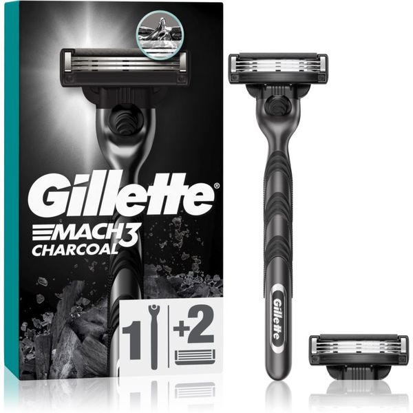 Gillette Gillette Mach3 Charcoal brijač + zamjenske britvice 2 kom