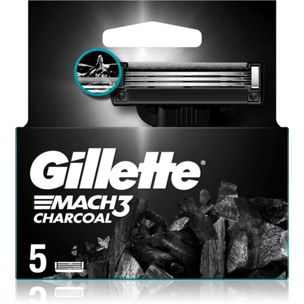 Gillette Gillette Mach3 Charcoal zamjenske britvice 5 kom