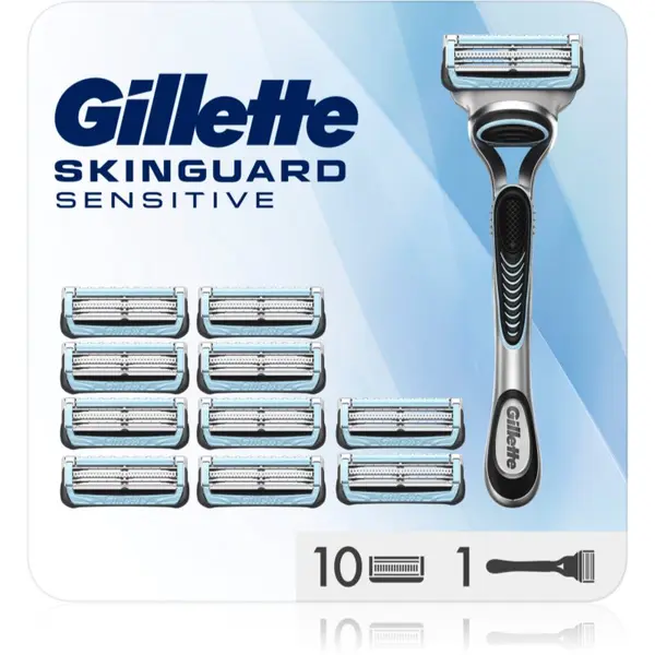 Gillette Gillette Skinguard Sensitive brijač + zamjenske britvice 11 kom