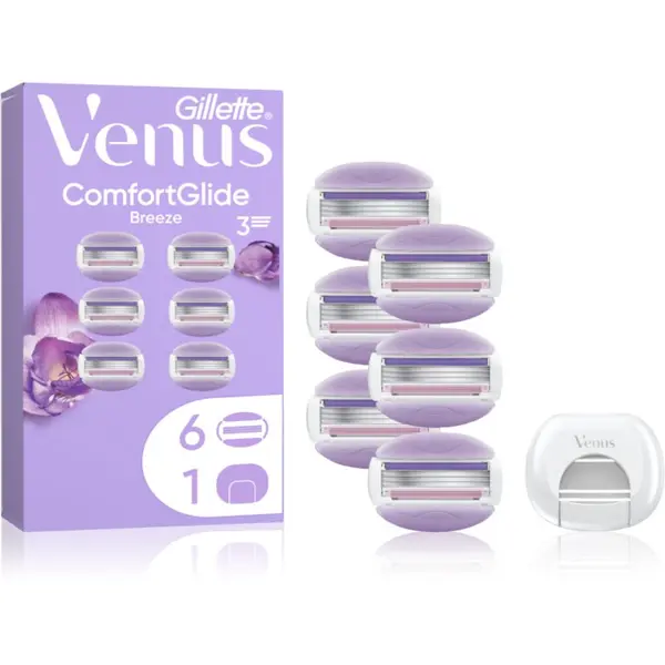 Gillette Gillette Venus ComfortGlide Breeze zamjenske britvice + zaštitni poklopac 6 kom
