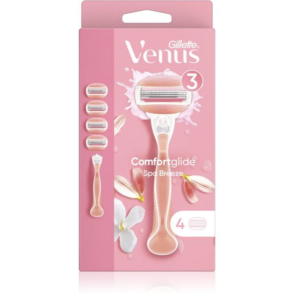 Gillette Gillette Venus ComfortGlide Spa Breeze Britvica za žene + zamjenske britvice 4 kom 1 kom