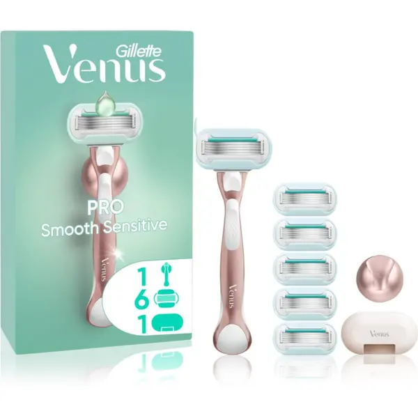 Gillette Gillette Venus PRO Smooth Sensitive set za brijanje za žene 9 kom