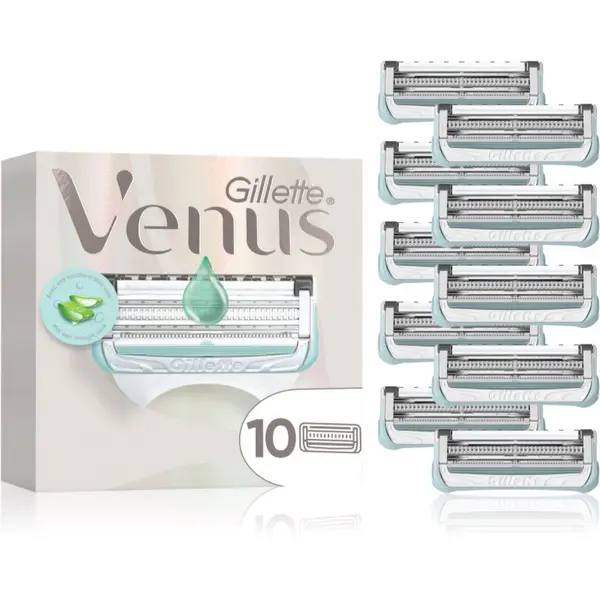 Gillette Gillette Venus Satin Care Pubic Hair&Skin zamjenske britvice za uređivanje bikini zone 10 kom