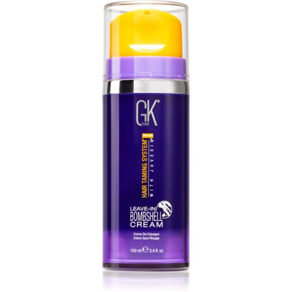 GK Hair GK Hair Bombshell Leave-In Cream hranjivi regenerator bez ispiranja za sve tipove plave kose s pumpicom 100 ml