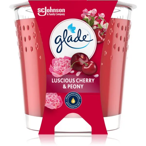 Glade GLADE Luscious Cherry & Peony mirisna svijeća 112 g