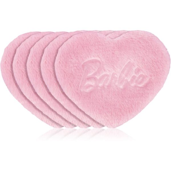 GLOV GLOV Barbie Ultrasoft Reusable Pads perive blazinice za uklanjanje šminke tip Hearts Pink 5 kom
