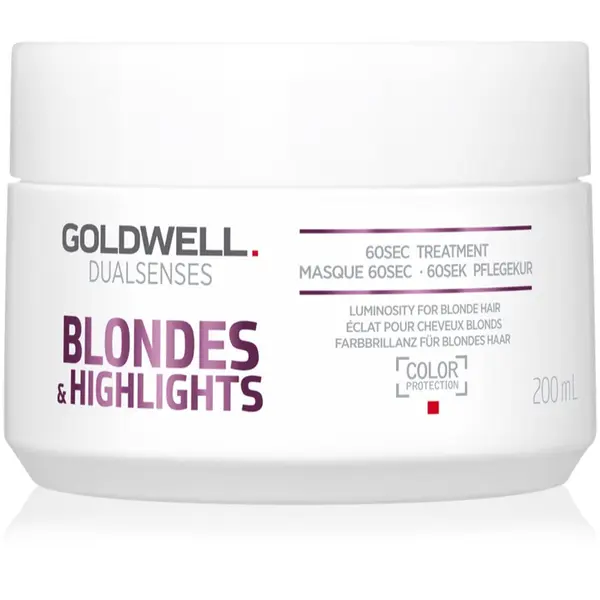 Goldwell Goldwell Dualsenses Blondes & Highlights regenerirajuća maska neutralizirajući žuti tonovi 200 ml