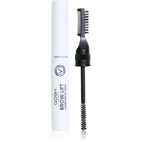 GOSH COPENHAGEN GOSH COPENHAGEN Brow Lift Lamination Wax učvršćujući vosak za obrve sa četkicom 2 u 1 nijansa 001 Clear 6 ml
