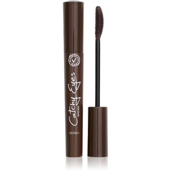 GOSH COPENHAGEN GOSH COPENHAGEN Catchy Eyes Allergy Certified maskara za povećanje volumena za osjetljive oči nijansa 002 Brown 8 ml