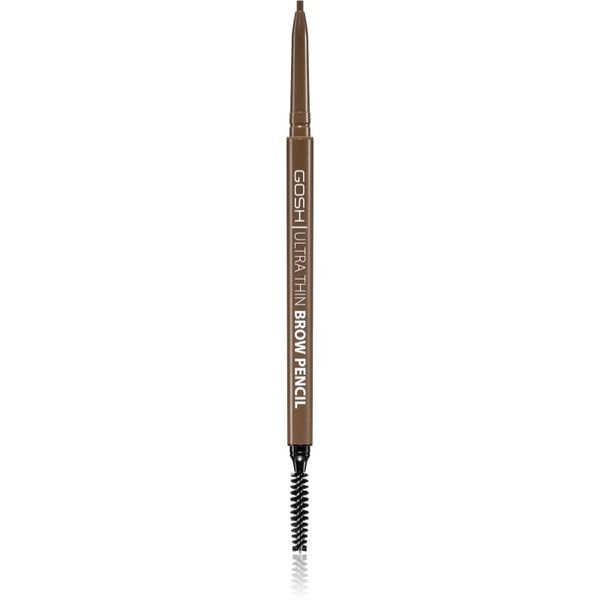 Gosh Gosh Ultra Thin precizna olovka za obrve sa četkicom nijansa 002 Greybrown 0,35 g
