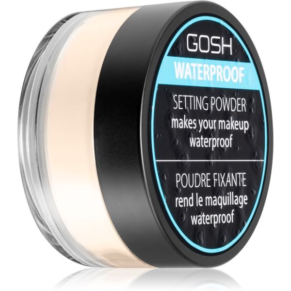 Gosh Gosh Waterproof Setting Powder vodootporni fiksacijski puder nijansa 001 Transparent 7 g