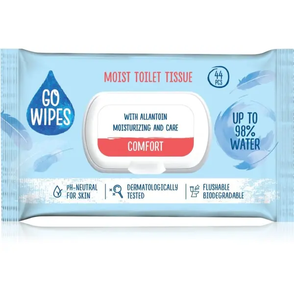 GoWipes GoWipes Comfort vlažni toaletni papir za osjetljivu kožu 44 kom