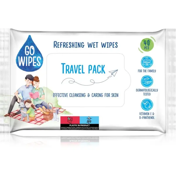 GoWipes GoWipes Refreshing vlažne maramice za čišćenje za ruke 40 kom