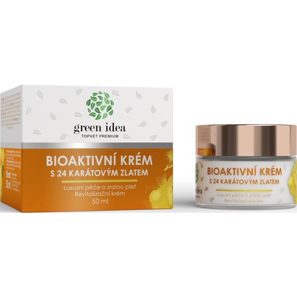 Green Idea Green Idea Topvet Premium Bioaktivní krém s 24 karátovým zlatem luksuzna njega za zrelu kožu lica 50 ml