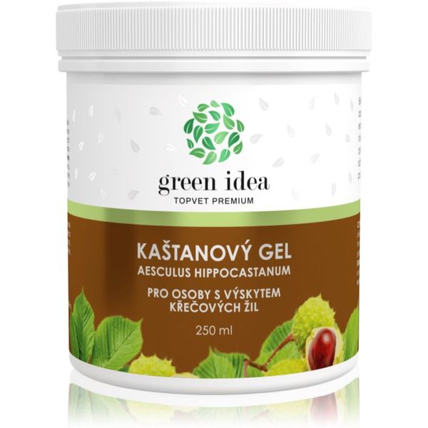 Green Idea Green Idea Topvet Premium Kaštanový gel gel za masažu vena i kapilara 250 ml