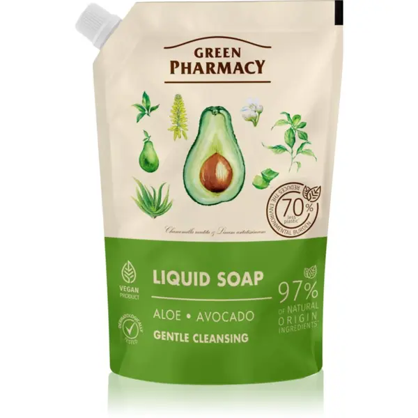 Green Pharmacy Green Pharmacy Aloe & Avocado tekući sapun za ruke zamjensko punjenje 460 ml